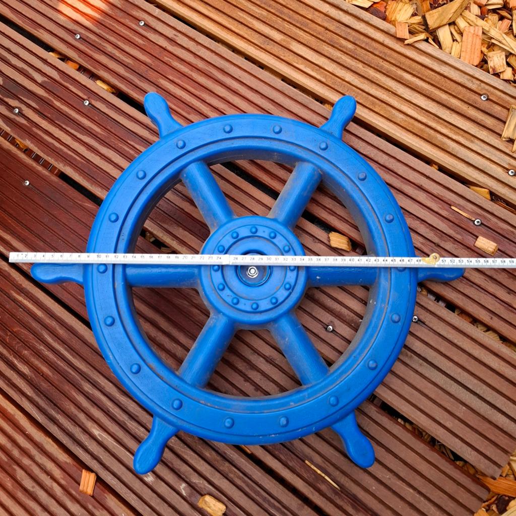 Blauw speelstuur voor speeltuin of boomhut, Ophalen of Verzenden, Gebruikt