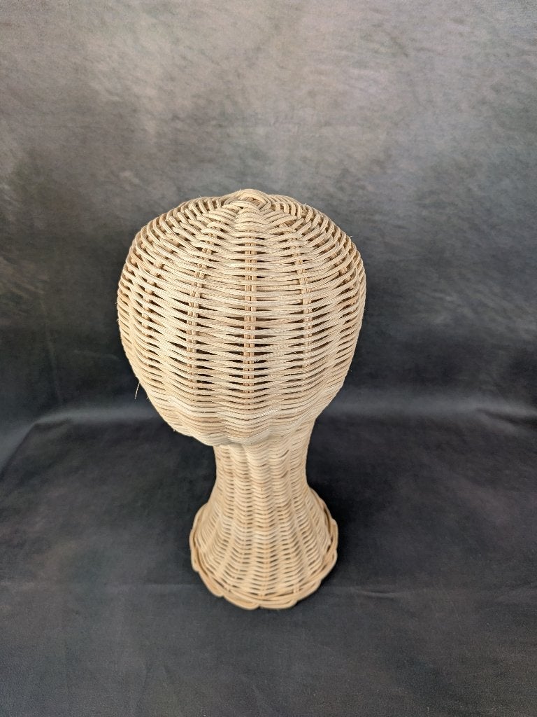 Rotan / rieten displayhoofd (paspophoofd), Ophalen of Verzenden, Zo goed als nieuw, Paspop