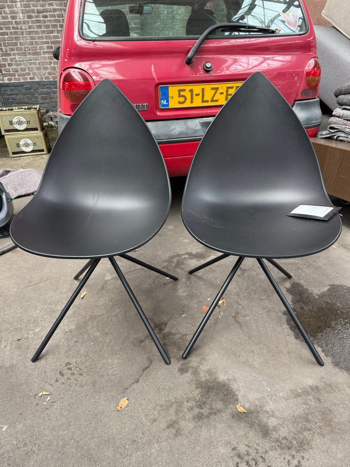 BoConcept Ottawa eetkamerstoelen (2 stuks) - Showmodel, Ophalen, Kunststof, Twee, Zwart
