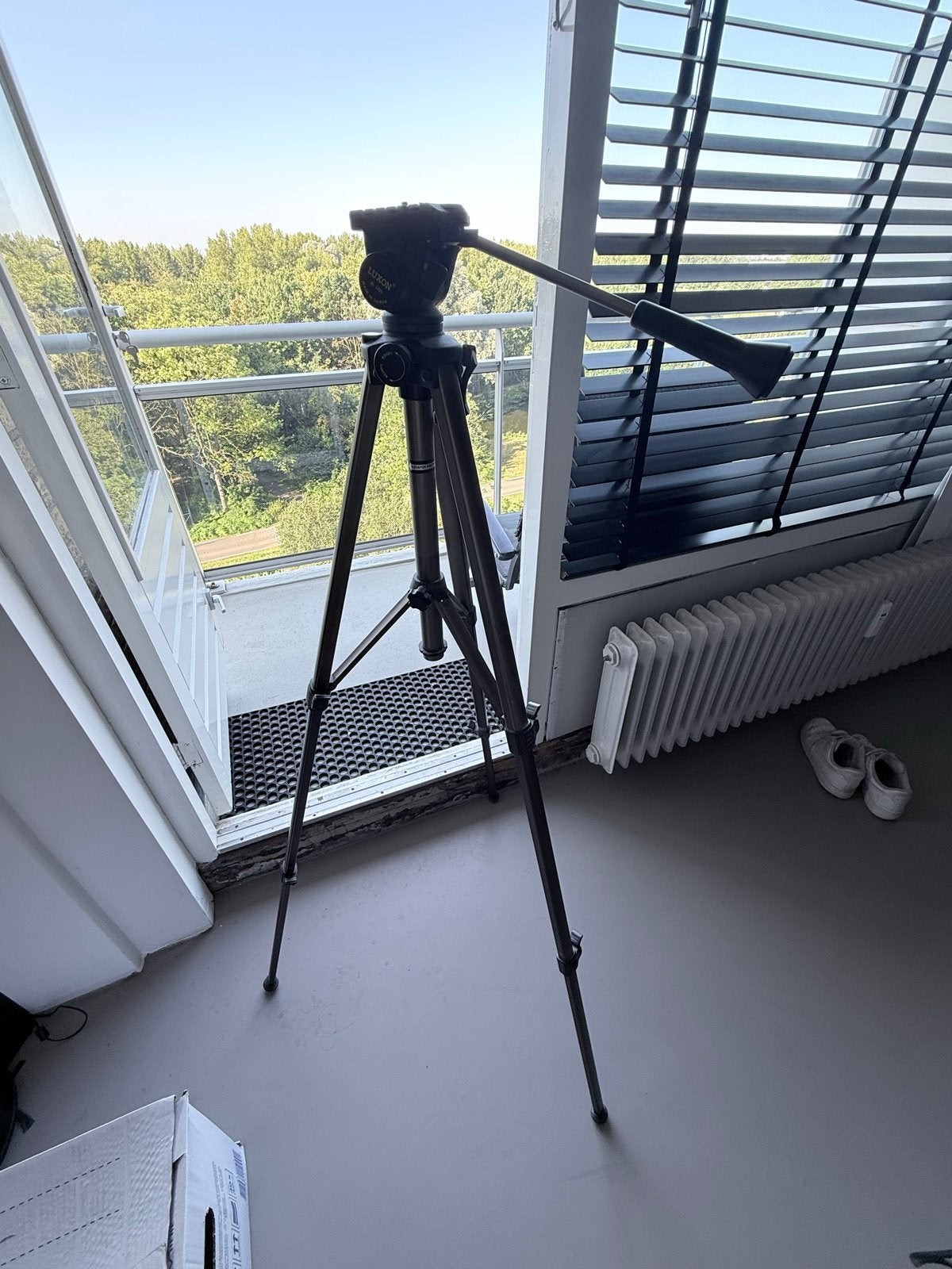 Luxon Statief, Ophalen, Driepoot, 150 tot 175 cm, Met handvat
