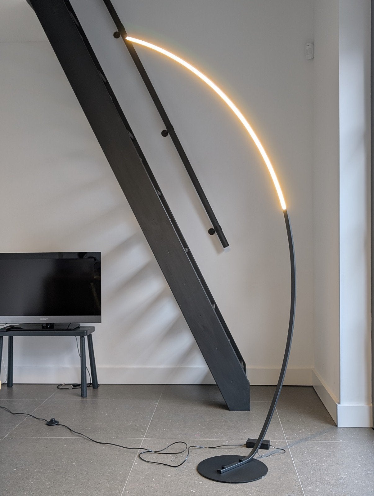 LED Vloerlamp - Booglamp, Ophalen, Nieuw, Overige fittingen, Metaal