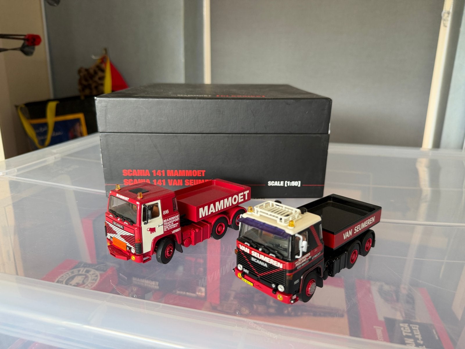 WSI Scania 141 Mammoet & Van Seumeren schaalmodellen, Ophalen of Verzenden, Zo goed als nieuw, Overige merken