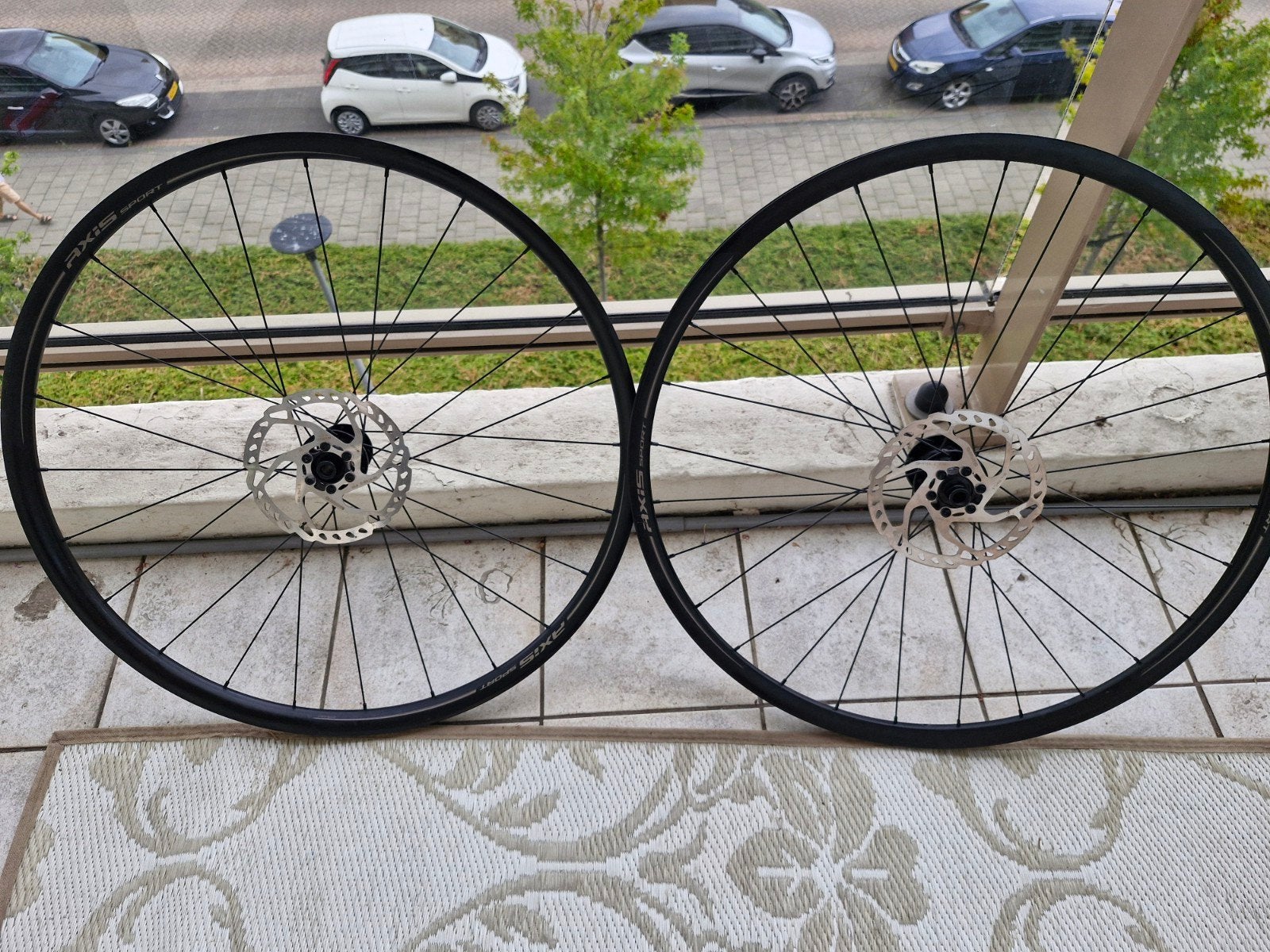 Axis Sport wielen schijfremmen, Fietsen en Brommers, Fietsonderdelen, Wiel, Axis, Ophalen of Verzenden, Zo goed als nieuw