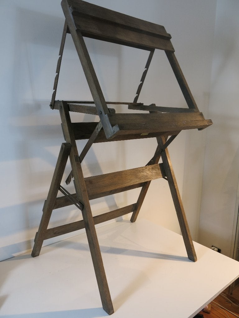 Verstelbare Schildersezel / Tekentafel ICS Londen (c. 1920), Ophalen of Verzenden, Gebruikt, Ezel