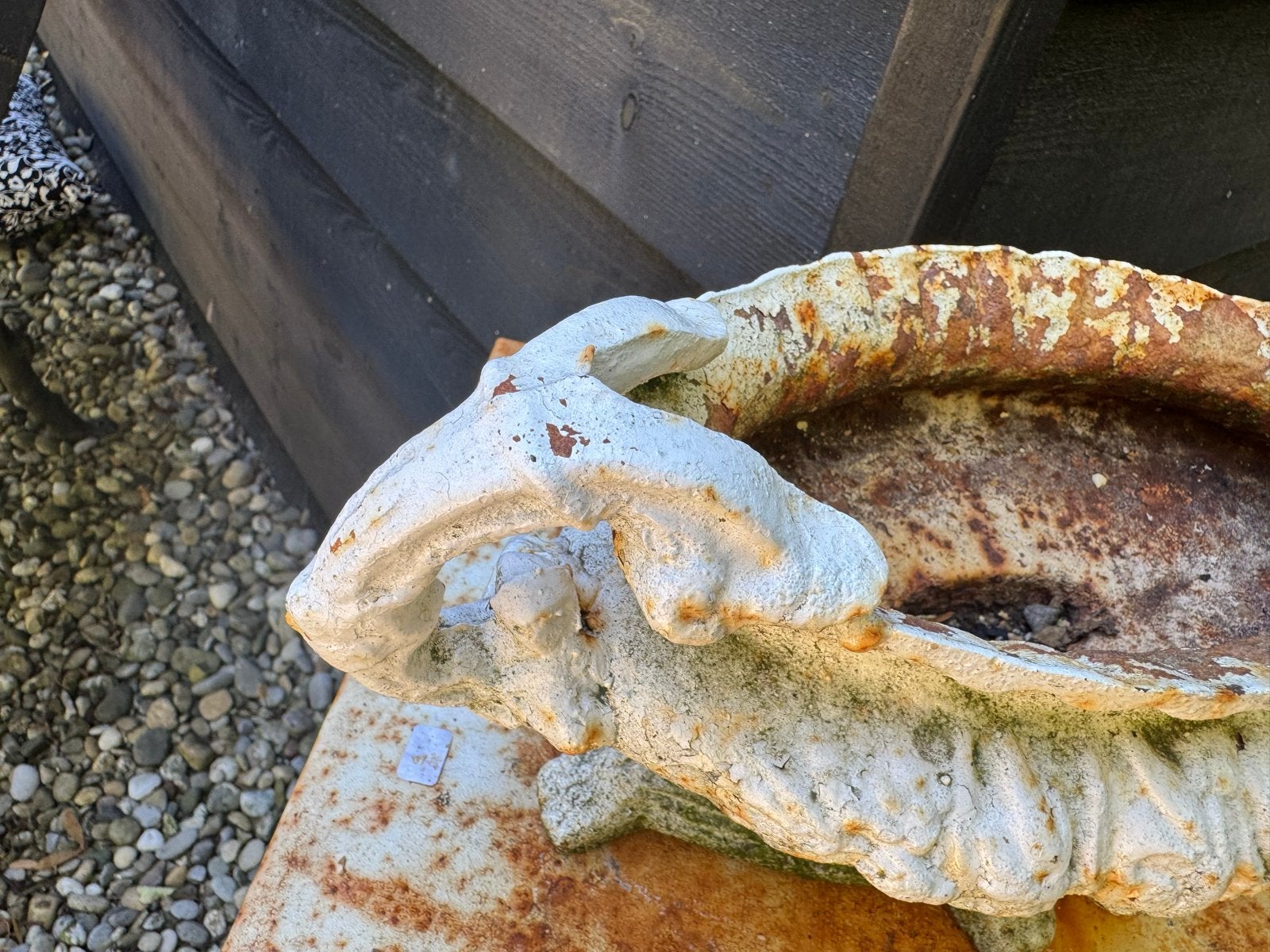 Oude ijzeren Franse terrine, zwaar, Ophalen of Verzenden