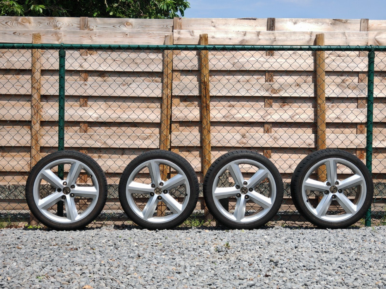 18" Velgen, 5x112, 8J, ET47, Nieuwe Banden 245/35, Ophalen of Verzenden