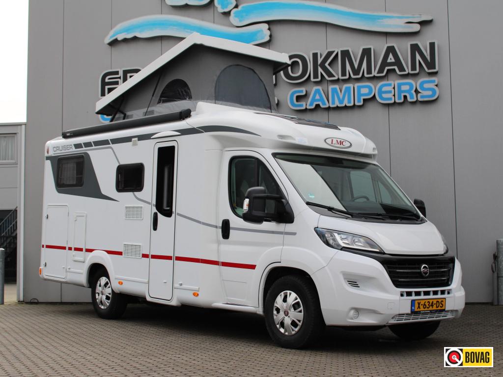 LMC Cruiser 646 Enkele bedden Hefdak Trekhaak Bearlock, Caravans en Kamperen, Ringverwarming, Fiat, Bedrijf, Half-integraal