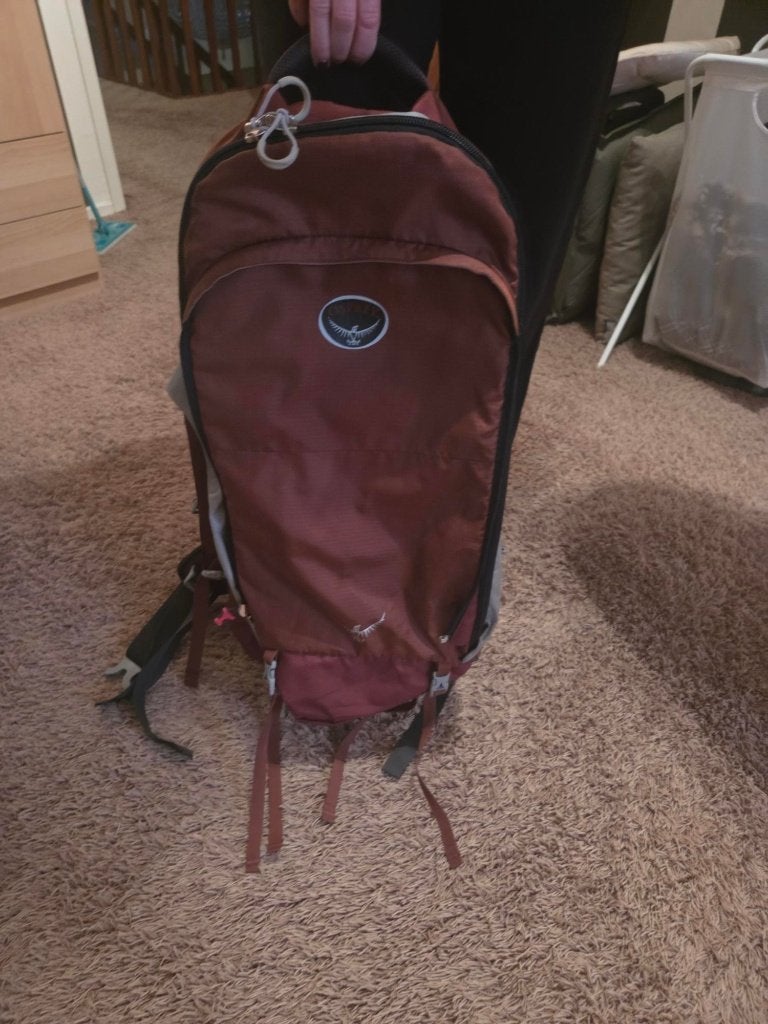 Osprey Fairpoint 70 burgundy backpack, Sieraden, Tassen en Uiterlijk, Overige merken, 40 cm of meer, Ophalen of Verzenden, Zo goed als nieuw