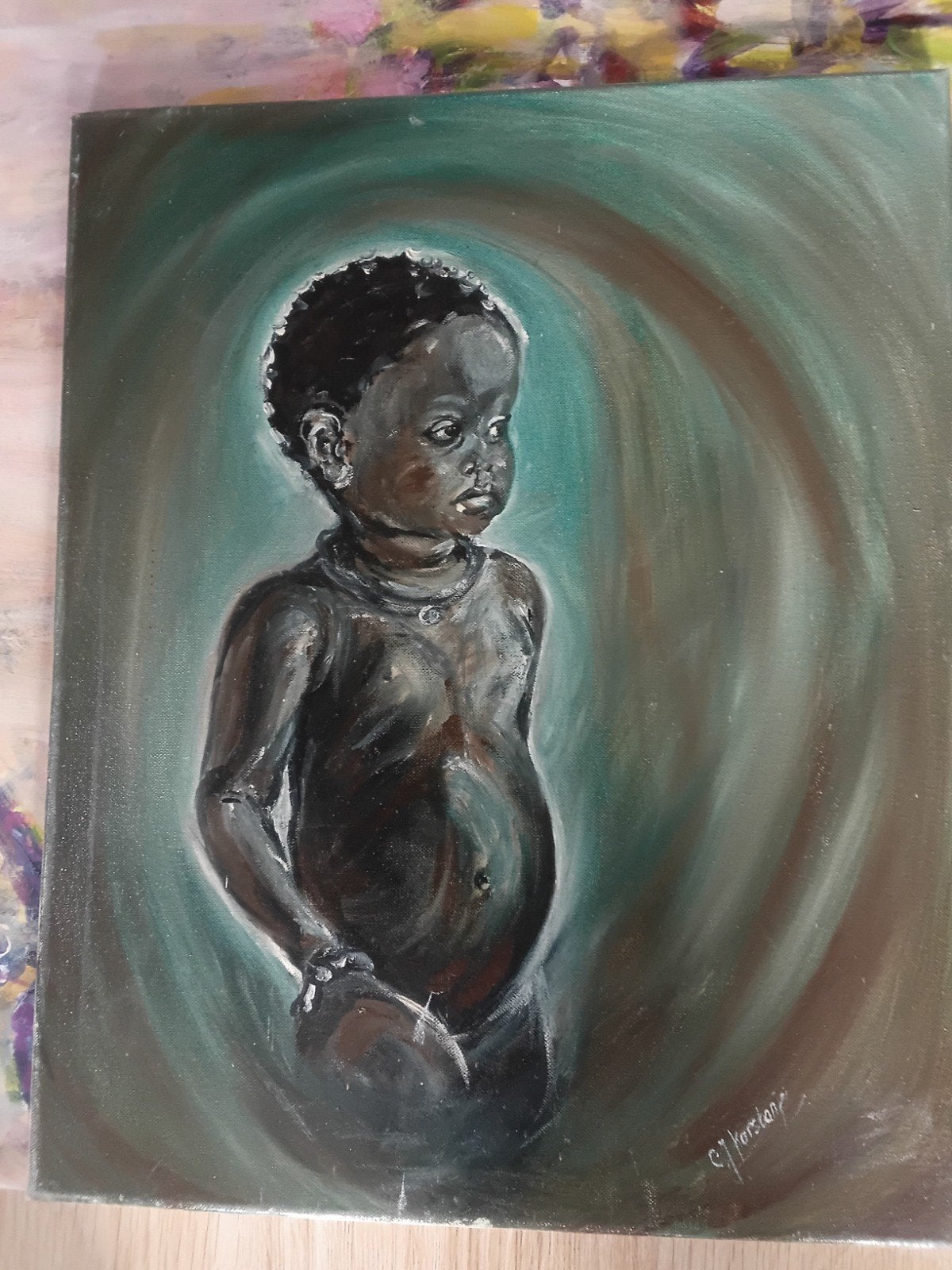 Olieverf., Antiek en Kunst, Ophalen