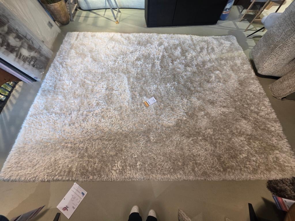 Vloerkleed, Ophalen, 200 cm of meer, Crème, Rechthoekig