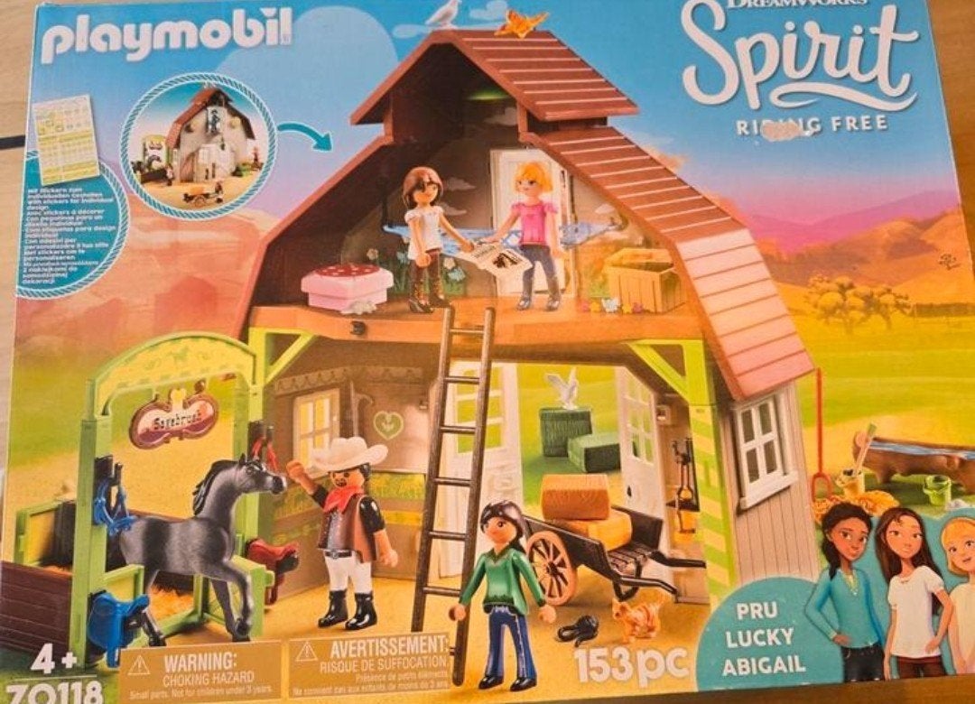 PLAYMOBIL Spirit Riding Free - Lucky's Grote Stal (70118), Ophalen of Verzenden, Zo goed als nieuw