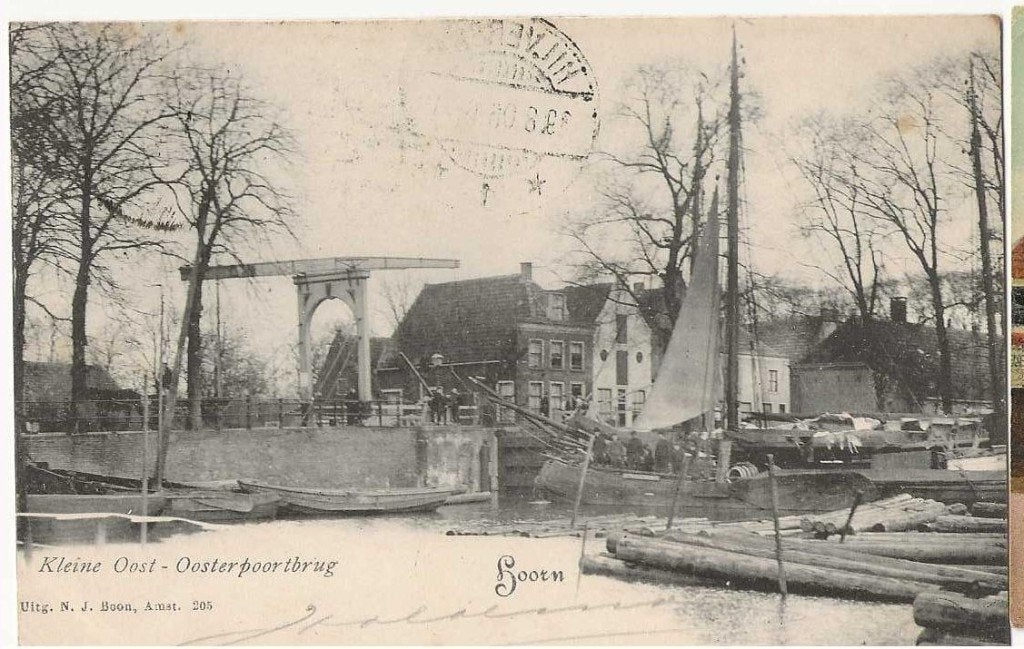 Hoorn-230  Oosterpoortbrug, Verzenden, Voor 1920, Gelopen, Noord-Holland