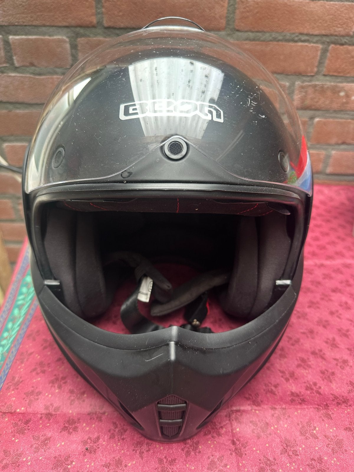 Beon Stratos Systeemhelm Zwart XXL ECE R22-06, Systeemhelm, Heren, XXL, Tweedehands