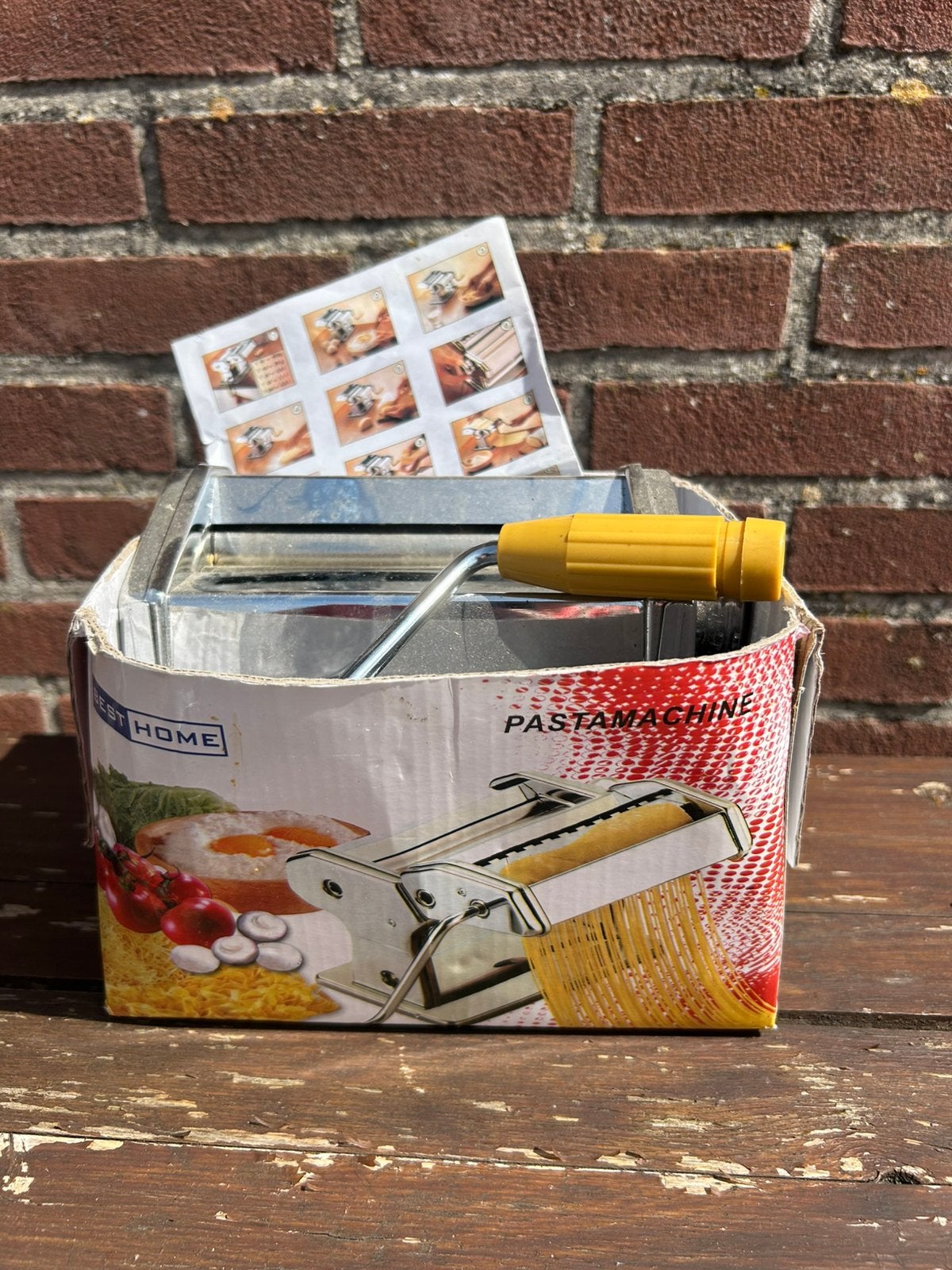 Pasta machine, Ophalen, Zo goed als nieuw