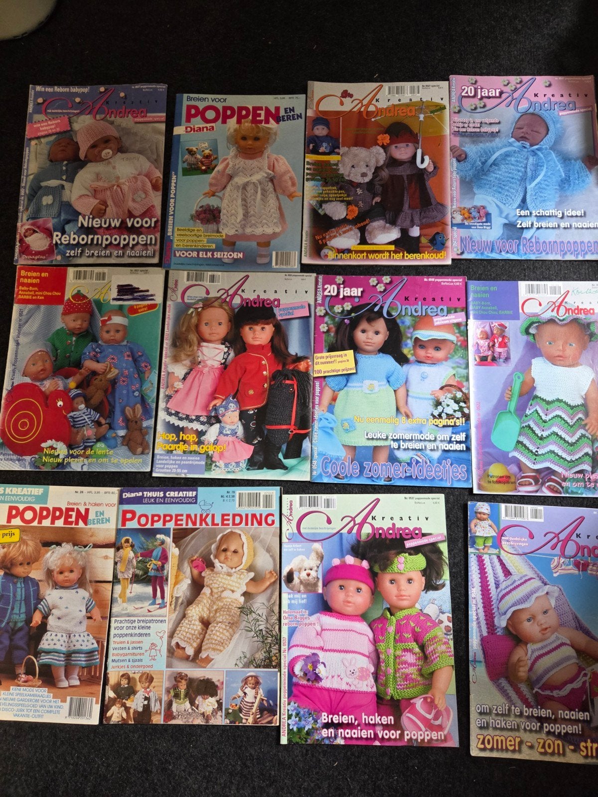 Zolderopruiming-diverse boekjes Andrea/diana poppenmode., Ophalen of Verzenden, Gebruikt, Breien of Haken, Patroon of Boek