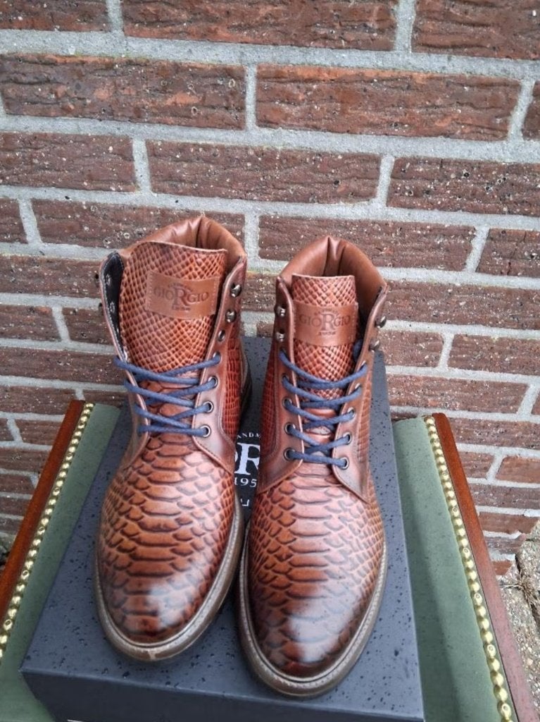 Heren schoenen Giorgio Azzurro Mt42, Kleding | Heren, Schoenen, Bruin, Giorgio Azzurro, Nieuw, Ophalen of Verzenden