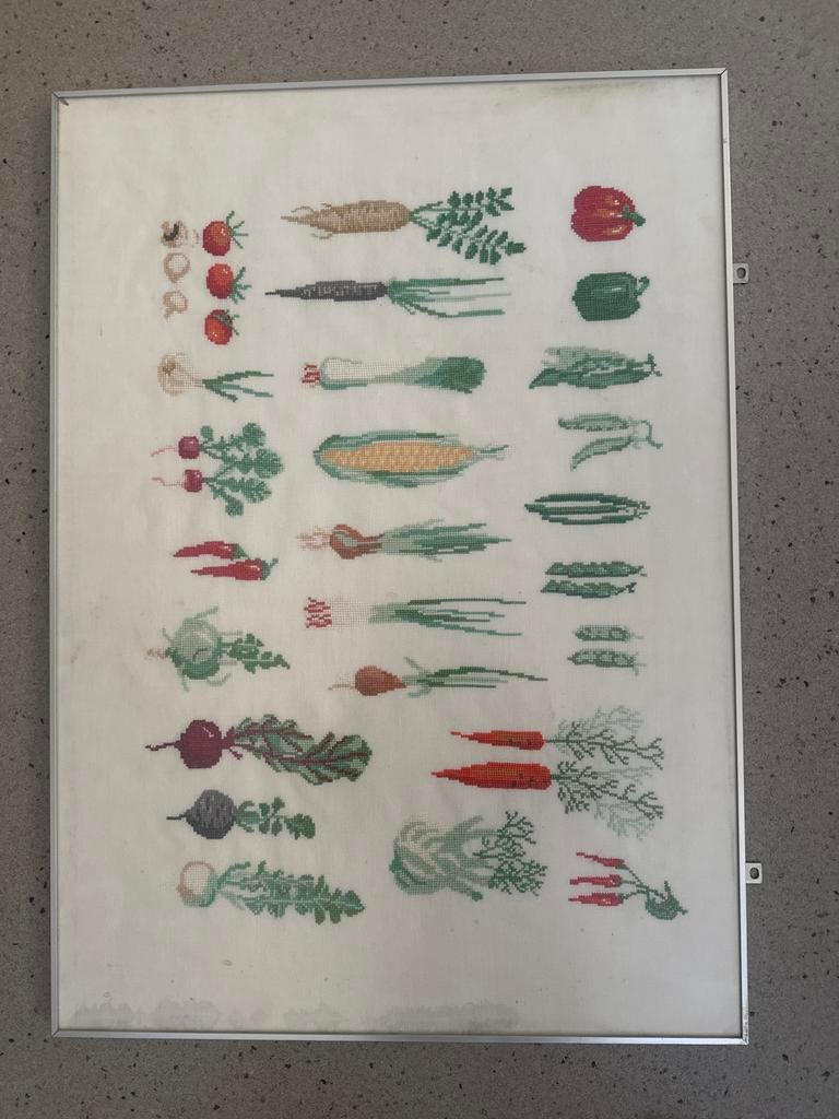 Degelijke aluminium lijst 50x70 met mat glas, Ophalen, Gebruikt, Metaal of Aluminium, 50 tot 75 cm