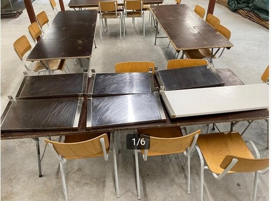 6x2 Plankdragers Granhult (Ikea) met Planken 5 x RVS, 1 xwit, Ophalen, Gebruikt