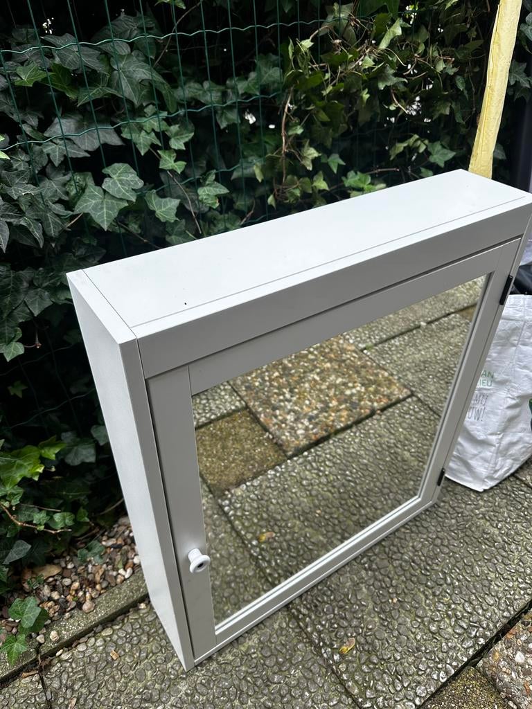 IKEA SILVERÅN - witte badkamerkast met spiegeldeur, Ophalen, Minder dan 50 cm, Minder dan 25 cm, Minder dan 100 cm
