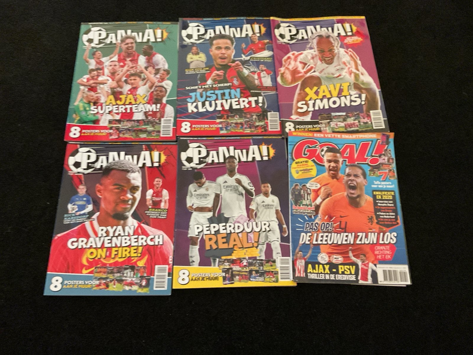 Panna! en Goal! voetbaltijdschriften - 6 stuks, Ophalen, Zo goed als nieuw, Sport en Vrije tijd