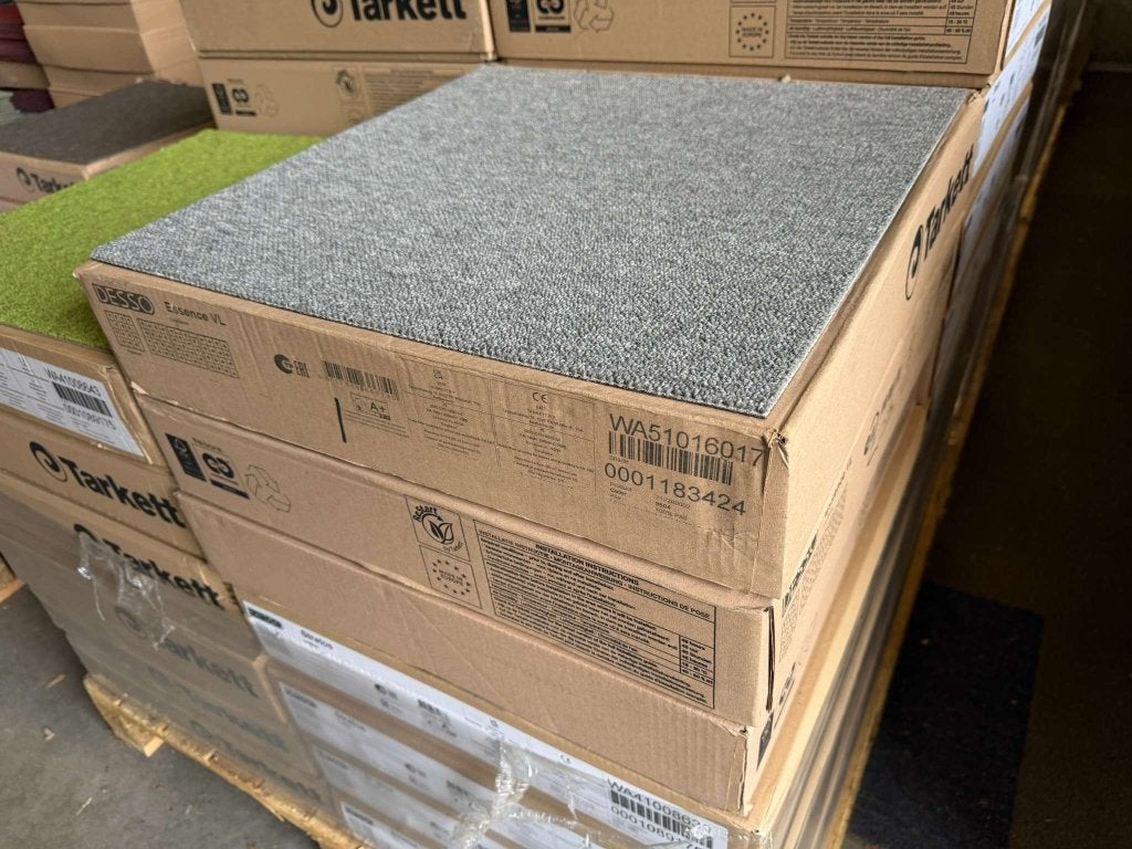 Desso Essence 9960 Grijs 50x50cm tapijttegels nieuw, Niet ingevuld, Niet ingevuld, Nieuw, Geel