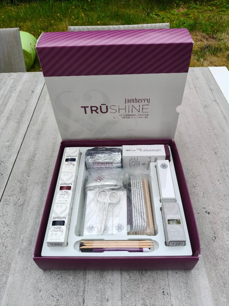 luxe doos gel nagellak mega set Jamberry Trushine / nieuw, Overige kleuren, Nieuw, Ophalen of Verzenden, Handen en Nagels