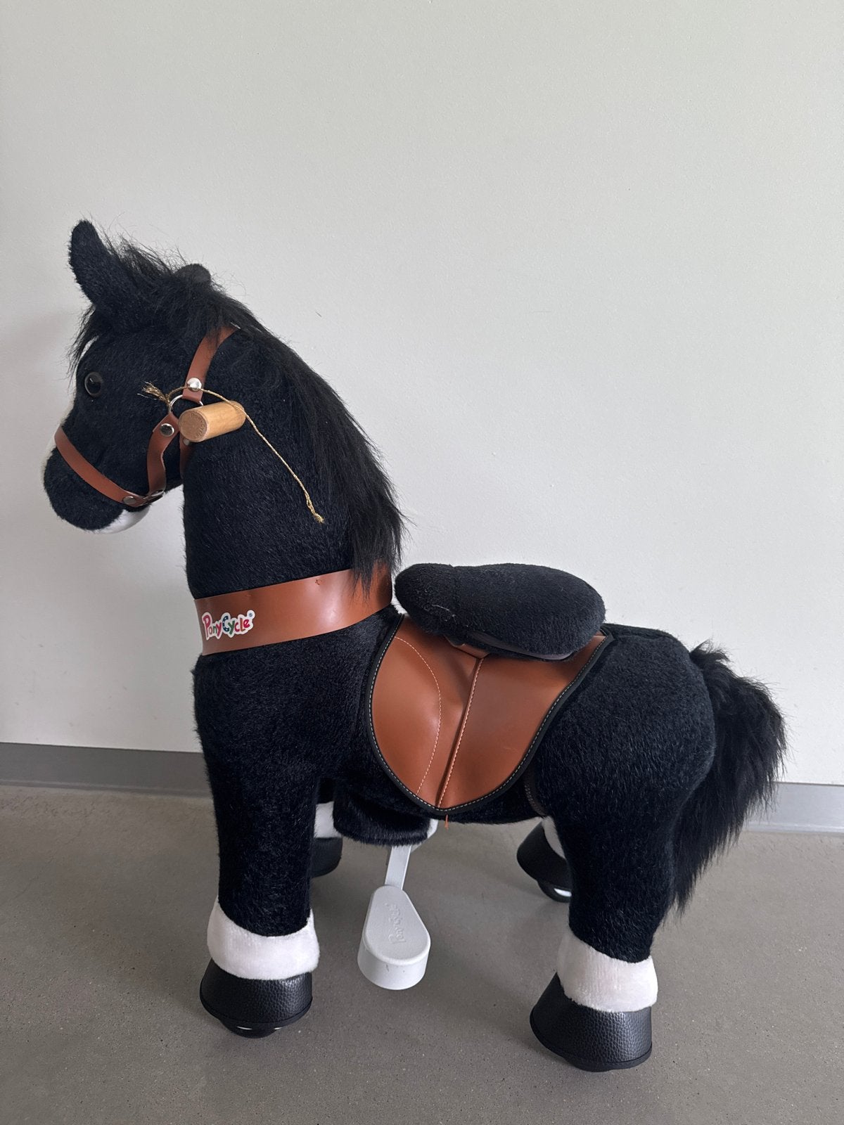 PonyCycle Zwart Rijpaard - Zo goed als nieuw, Ophalen, Gebruikt
