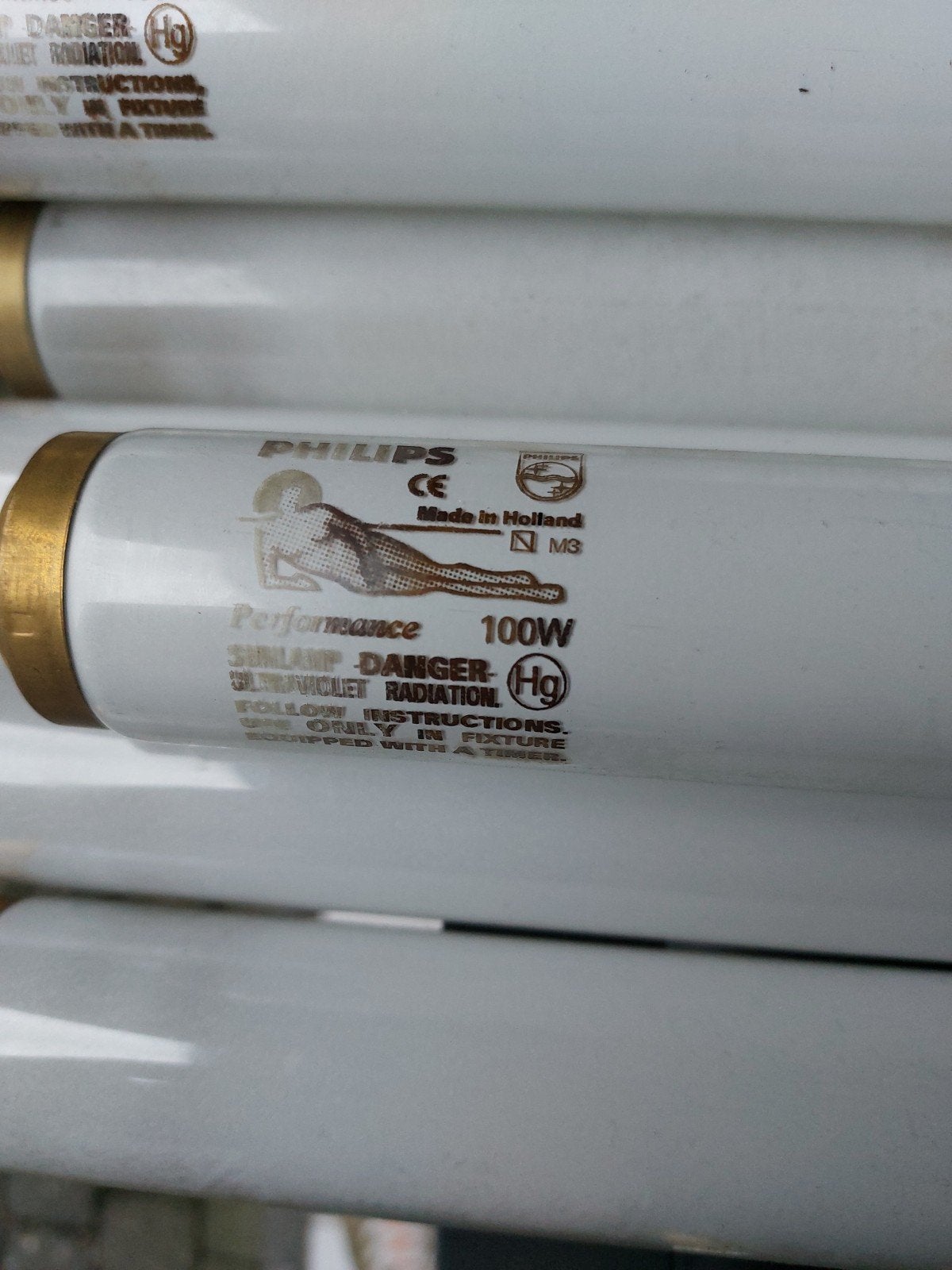 Philips Zonnebank Lampen 100W - Diverse Aantallen, Ophalen, Zo goed als nieuw, Overige modellen, Minder dan 10 lampen