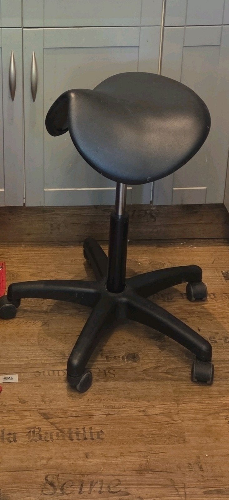 Zadel stoel/kruk met wielen, Ophalen of Verzenden, Eén