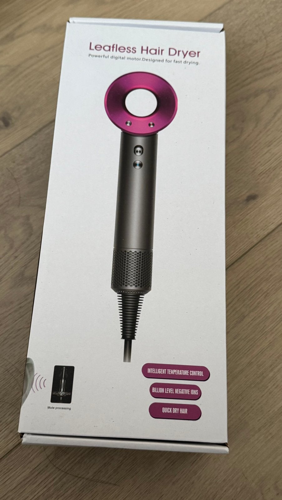 Nieuwe Bladeloze Föhn met Opzetstu, Ophalen of Verzenden, Zo goed als nieuw, Haarverzorging