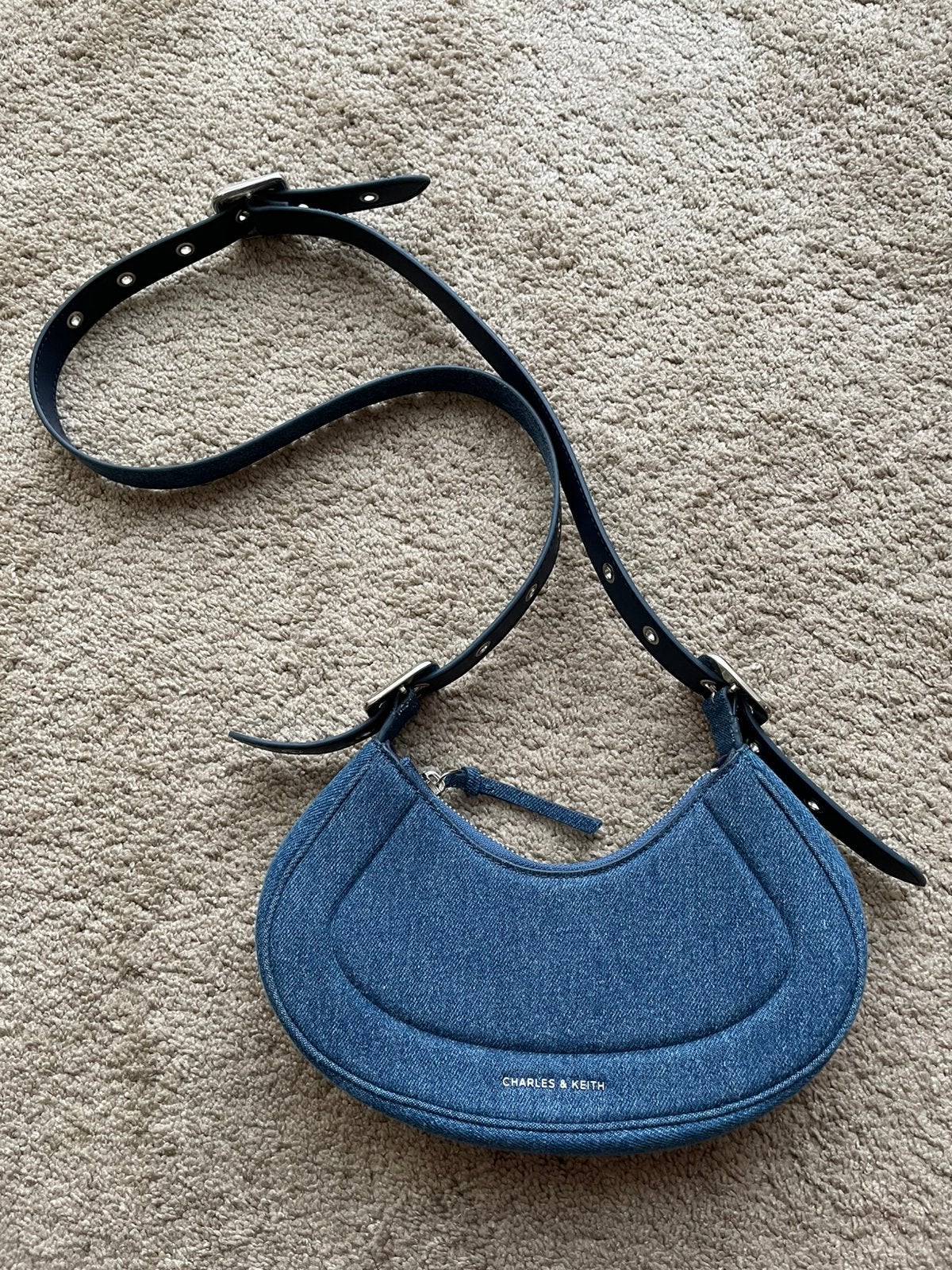 Denim Schoudertasje Nieuw., Verzenden, Nieuw, Blauw, Schoudertasje