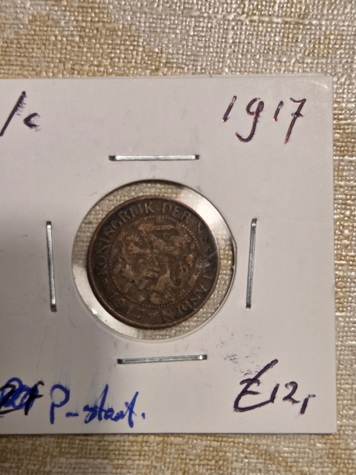 Nederland 1 Cent 1917 Koningin Wilhelmina, Postzegels en Munten, Munten | Nederland, Ophalen of Verzenden, Koningin Wilhelmina