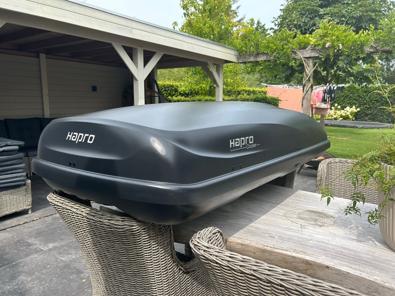 Hapro Cruiser 10.8 600 liter - Antraciet, Auto diversen, Dakkoffers, Ophalen of Verzenden, Gebruikt