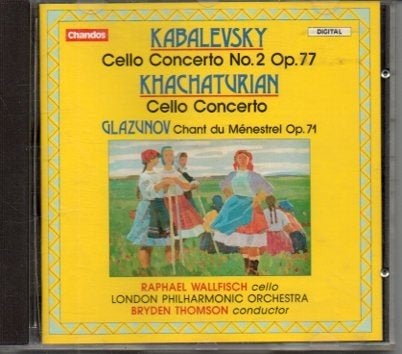 Kabalevsky, Khachaturian, Glazunov Cello Concertos CD, Ophalen of Verzenden, Modernisme tot heden, Zo goed als nieuw, Orkest of Ballet