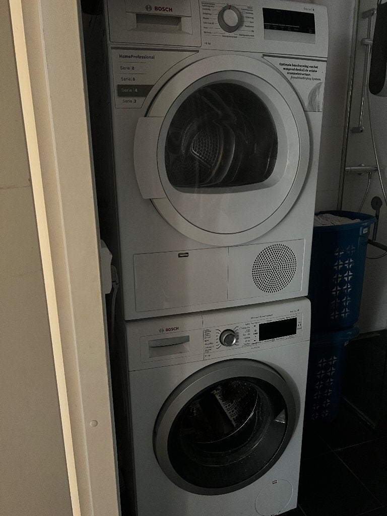 wasmachine en droger, Witgoed en Apparatuur, 6 tot 8 kg, Ophalen, Gebruikt, 85 tot 90 cm