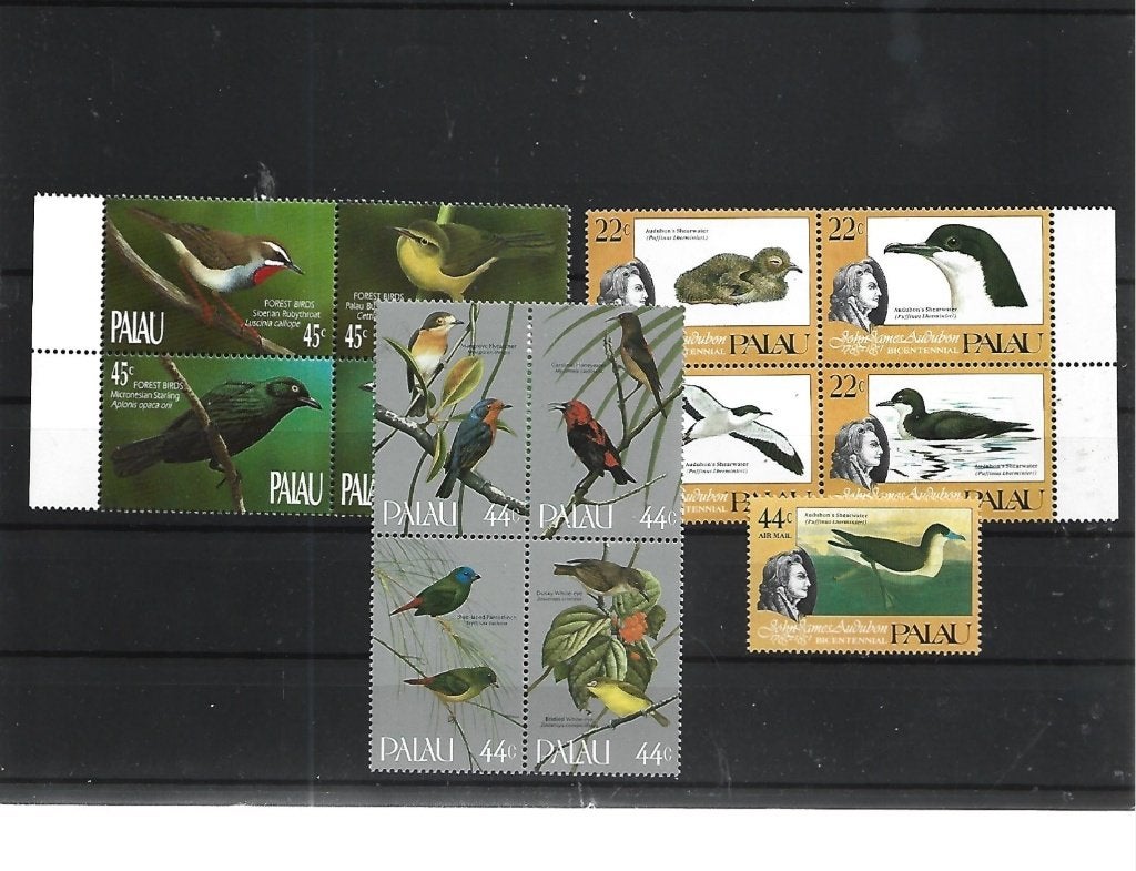 NR 557 VOGELS  PALAU 3 SERIES POSTFRIS, Verzenden, Postfris, Dier of Natuur