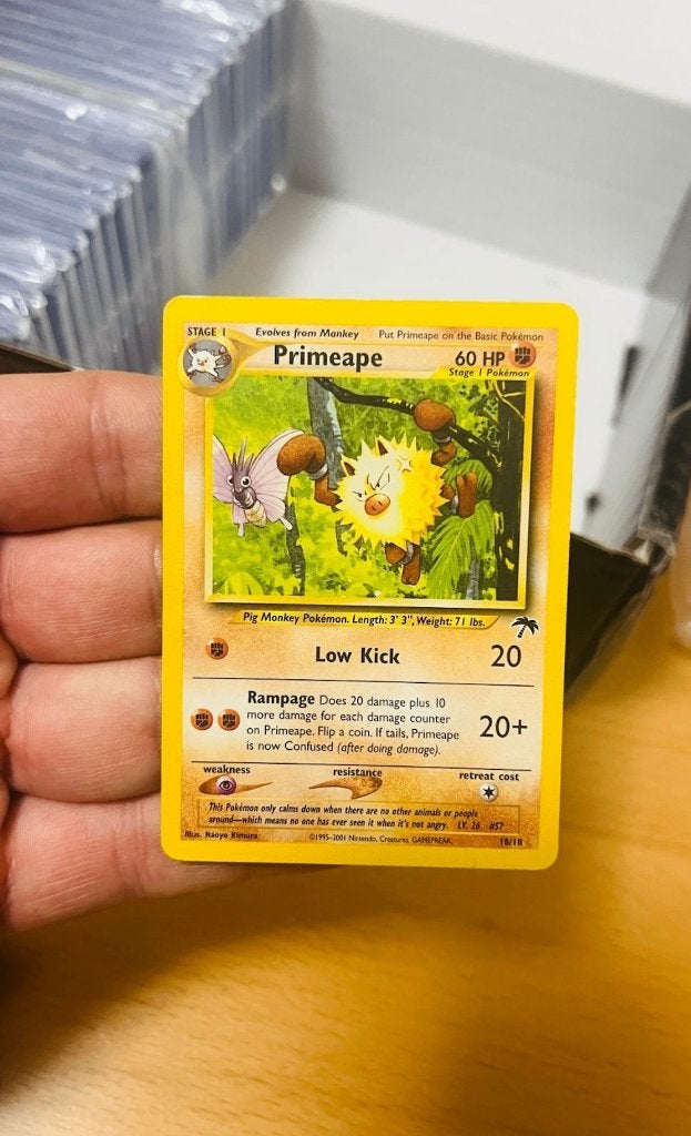 Primeape 18/18 Southern Islands Pokemon, Verzenden, Zo goed als nieuw, Losse kaart, Foil