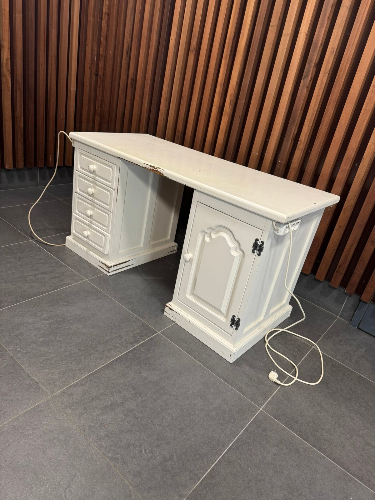 Vintage bureau net lades en kastjw, Ophalen, Zo goed als nieuw