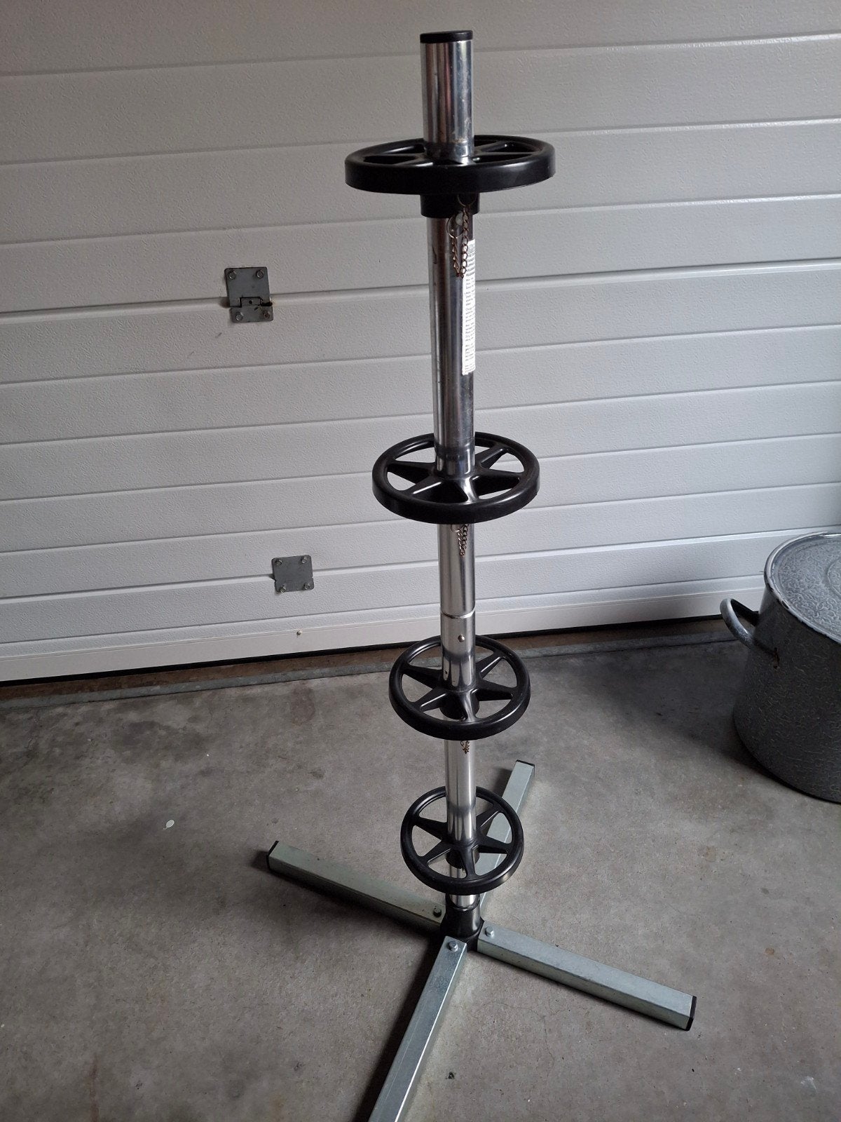 Bandenstandaard, velgenboom, Ophalen, Gebruikt
