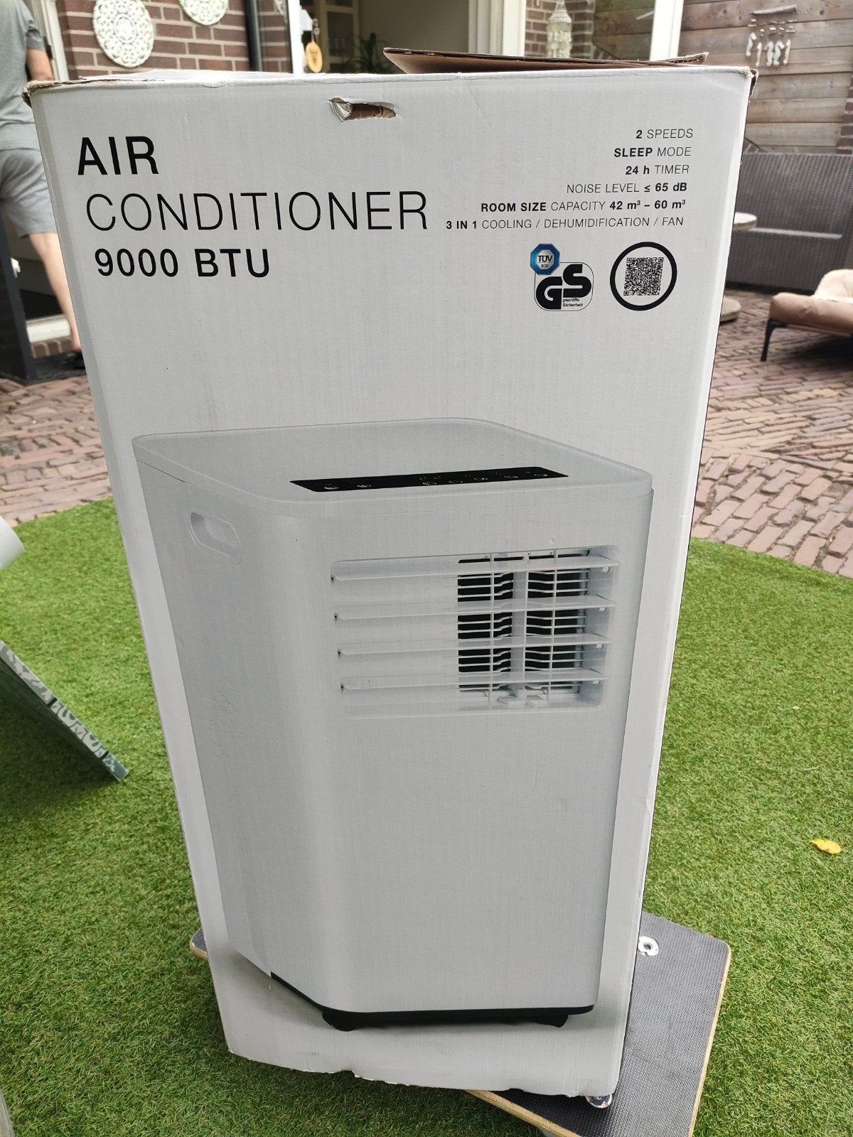 Mobiele Airconditioner 9000 BTU, Witgoed en Apparatuur, Airco's, Ophalen, Timer, Minder dan 60 m³, 2 snelheden