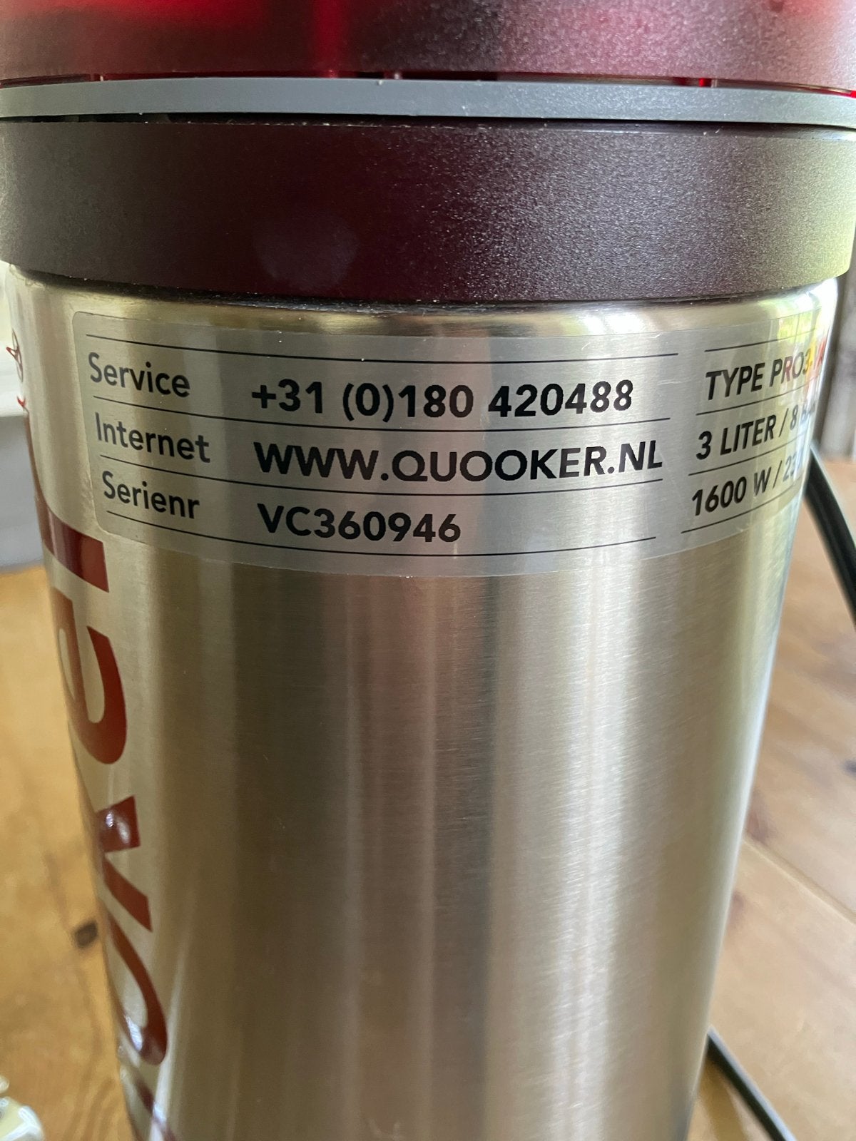 Quooker PRO3-VAQ 3 Liter Boiler met Kraan, Ophalen of Verzenden, Gebruikt