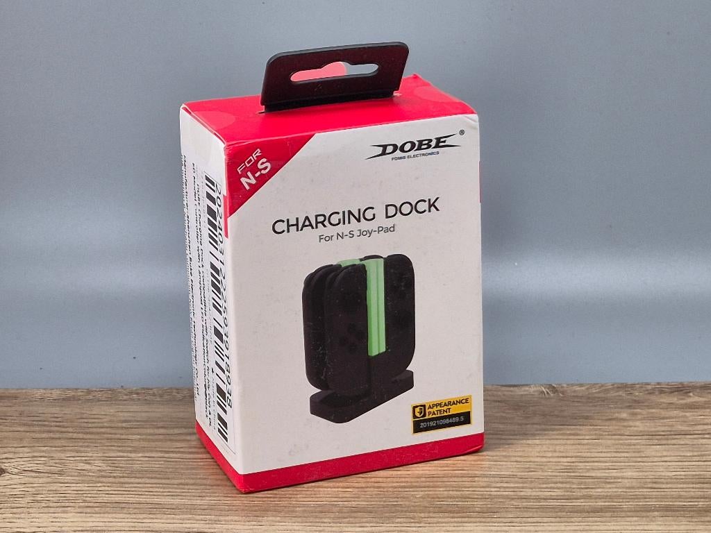 Oplaaddock Joy-Cons Oplaadstation voor 4 Joy-Cons, Dobe, Overige controllers, Nieuw, Dobe