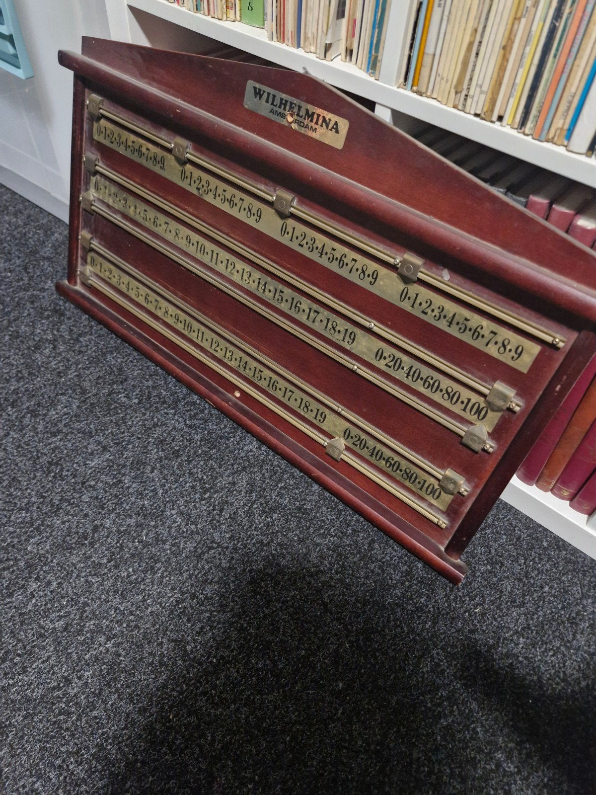 Antiek Wilhelmina Snooker Scorebord - Amsterdam, Ophalen, Gebruikt