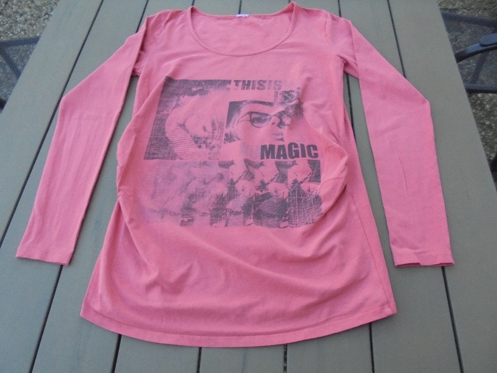 Z29 Rood zwangerschapsshirt Mamalicious maat M, Kleding | Dames, Positiekleding, Maat 38/40 (M), Mamalicious, Gedragen, Rood