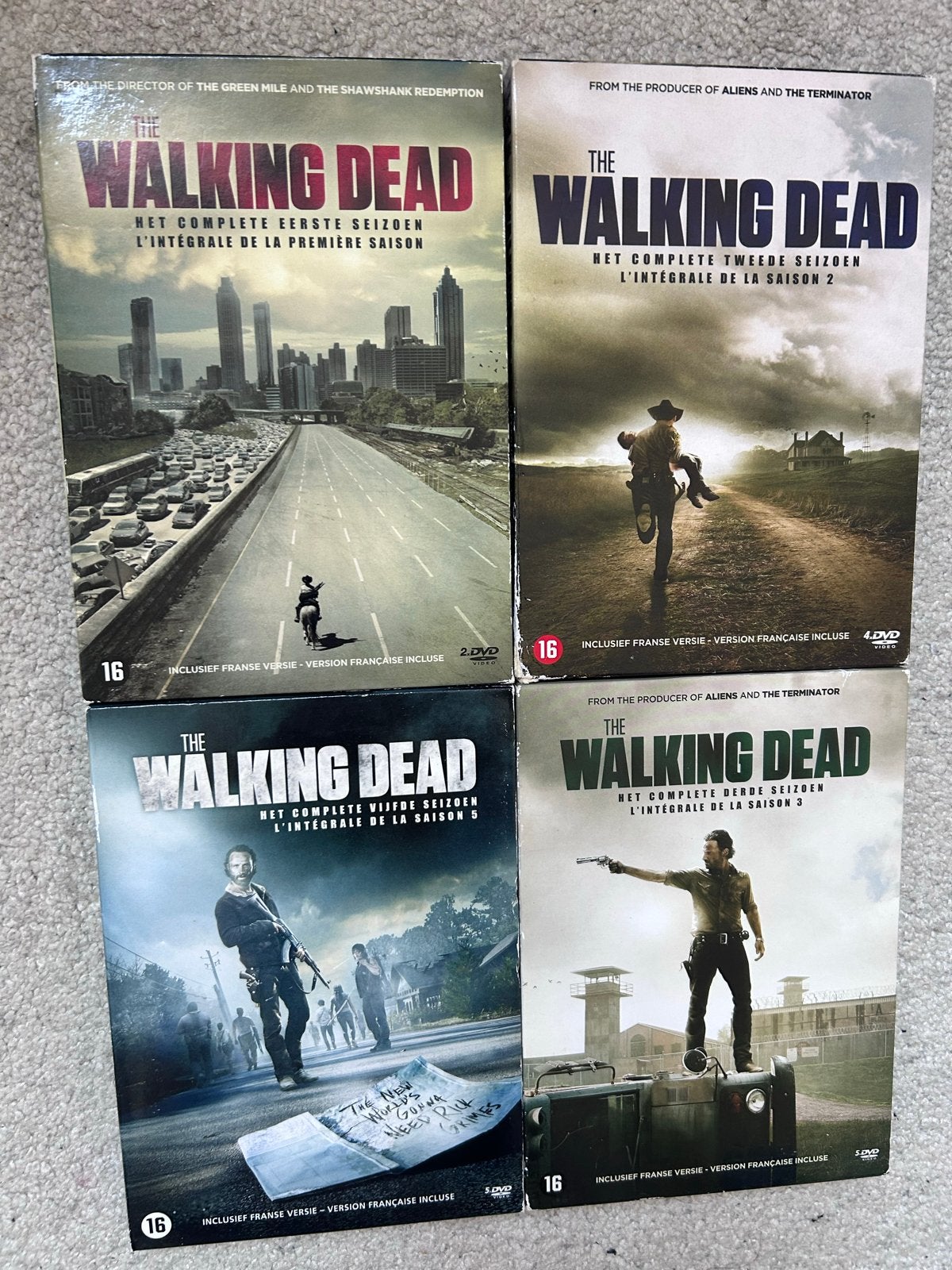 The Walking Dead Seizoen 1-5 DVD Boxset, Horror, Vanaf 16 jaar, Seizoen 1, Nederlands