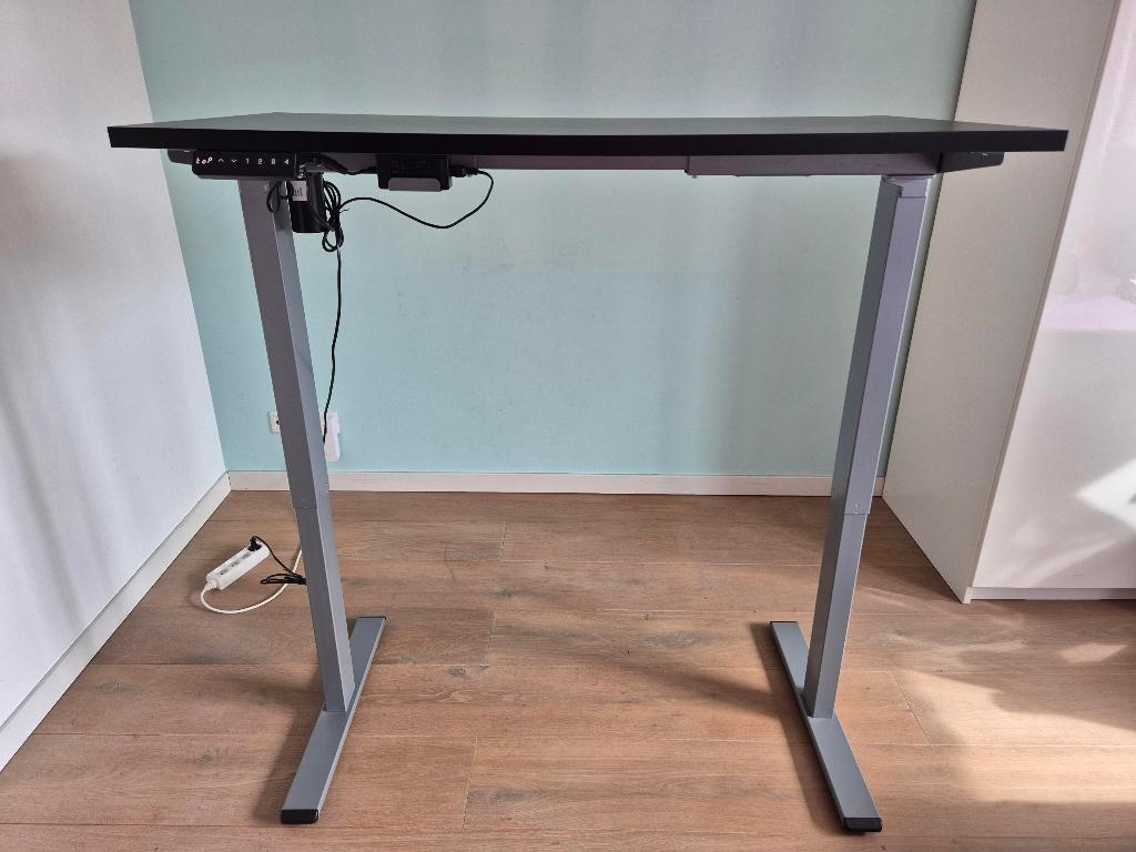 FLEXISPOT Standing Sitting Electric Desk 120x60cm - As New, Ophalen, In hoogte verstelbaar, Zo goed als nieuw
