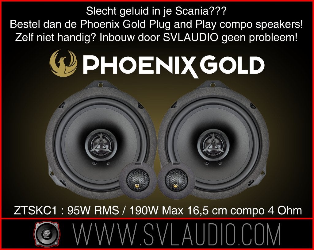 Phoenix Gold Speaker upgrade voor Scania S Series, Nieuw, Ophalen of Verzenden, Phoenix Gold