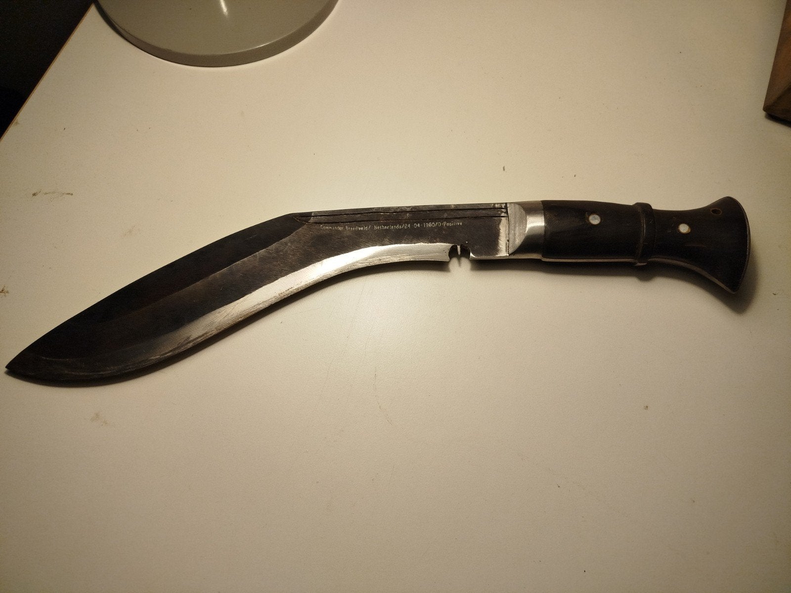 Militaire Gurkha Kukri met inscriptie, Verzenden
