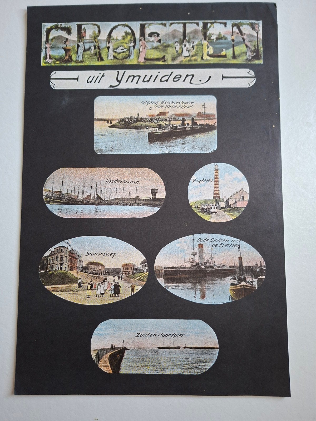 oude kalender 1983 met afbeeldingen IJmuiden, Diversen, Ophalen of Verzenden, Maandkalender, Gebruikt