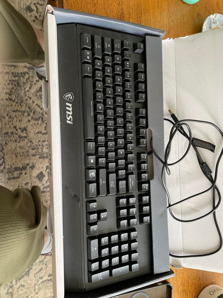 MSI Gaming Toetsenbord - Bedraad, Qwerty, Gaming toetsenbord, Ophalen of Verzenden, Zo goed als nieuw, Qwerty